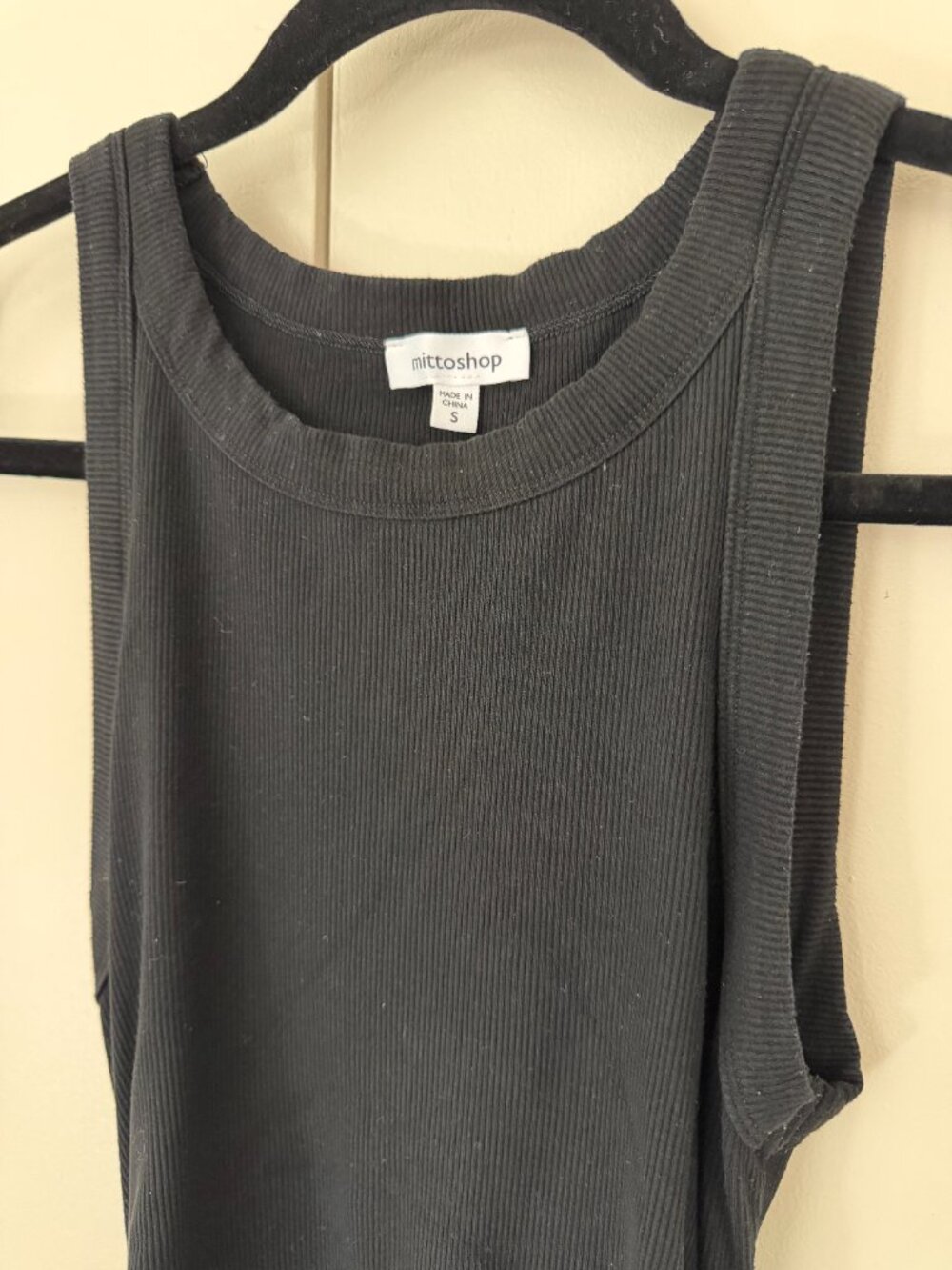 Mittoshop Sleeveless Ribbed Ruched Drawstring Tank Dress - Picture 2 of 4